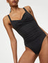 Marks & Spencer "360 Tummy Control Ruched Plunge Swimsuit"